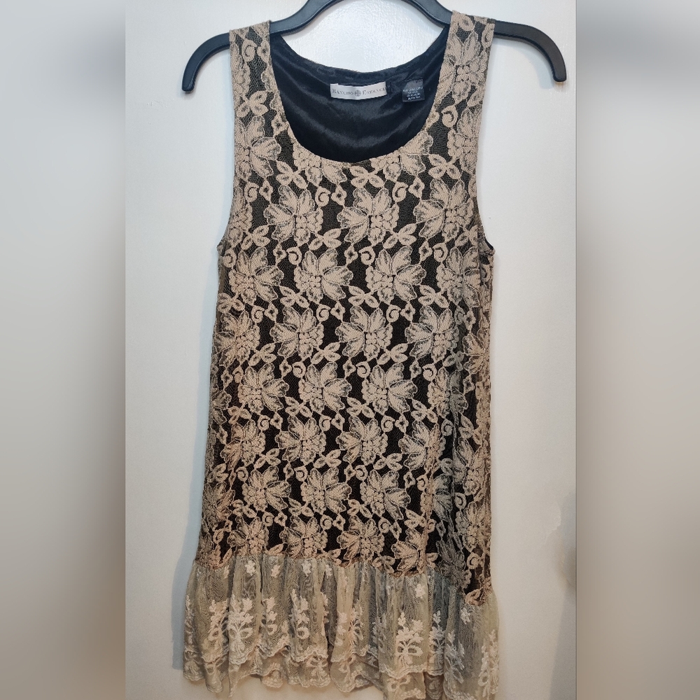 Rancho Estancia Western Lace Dress Sz M